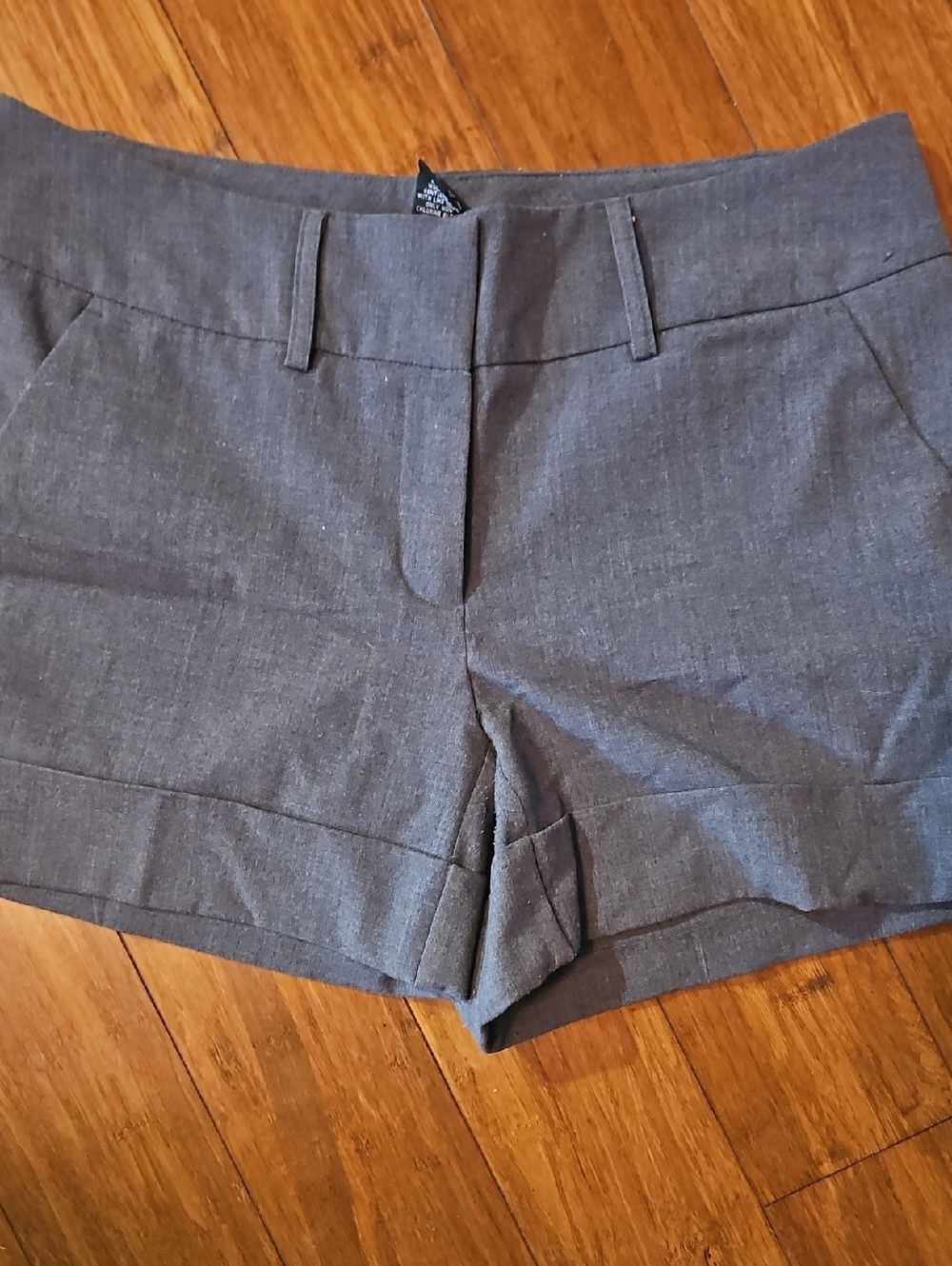 New York & Company Gray Tailored Dress Shorts